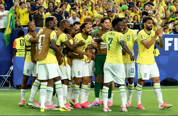 Brazil blow away Scotland with a Vinicius brace to reach the knockout stage.